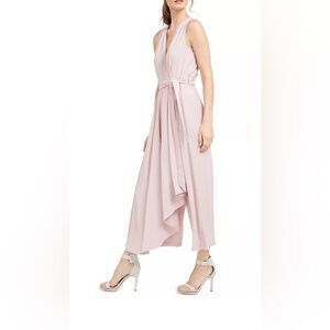 Calvin Klein Dusty Mauve V-Neck Jumpsuit